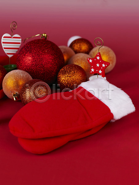 사람없음 JPG 포토 기념일 방울(장식품) 산타장갑 오브젝트 장갑 크리스마스 크리스마스용품 크리스마스장식