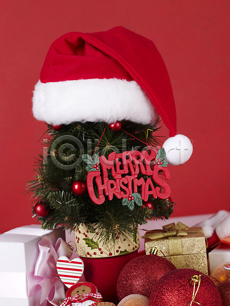 사람없음 JPG 포토 기념일 산타모자 오브젝트 크리스마스 크리스마스용품 크리스마스장식 크리스마스트리