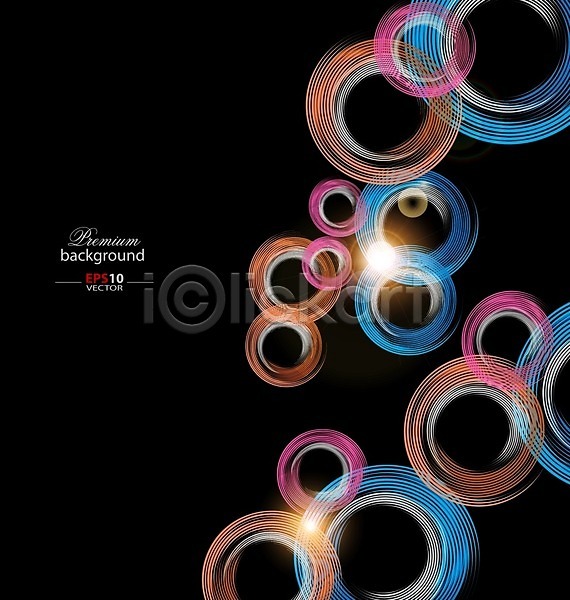 사람없음 EPS 일러스트 템플릿 해외이미지 검은색 곡선 그래픽 디자인 디지털 백그라운드 빛 선 추상 컬러풀 해외202004