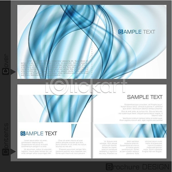 마케팅 사람없음 EPS 템플릿 해외이미지 곡선 그래픽 디자인 레이아웃 리플렛 문서 비즈니스 연기 잡지 추상 파란색 팜플렛 포스터 해외202004 흰색