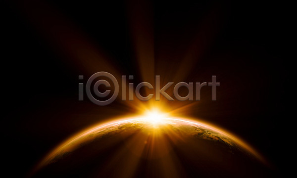 사람없음 JPG 포토 해외이미지 SF 검은색 공상 과학 궤도 빛 야간 우주 지구 하늘 해외202004 햇빛 행성