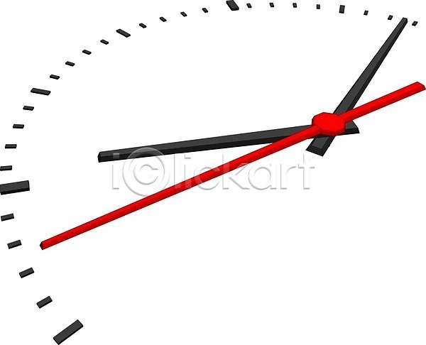 EPS 근접촬영 옆모습 일러스트 해외이미지 고립 빨간색 선 손목시계 시간 해외202004 흰배경