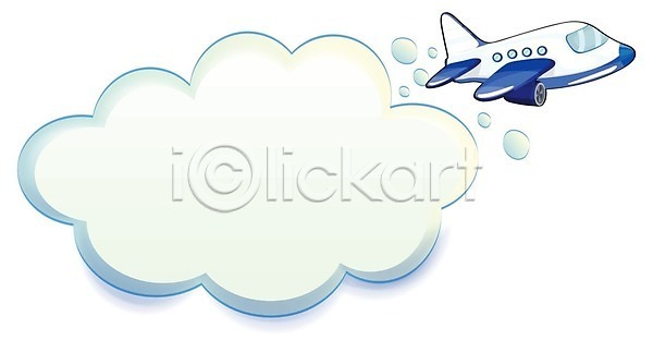 사람없음 EPS 일러스트 해외이미지 구름(자연) 디자인 무료이미지 백그라운드 비행기 카피스페이스 클립아트 해외202004