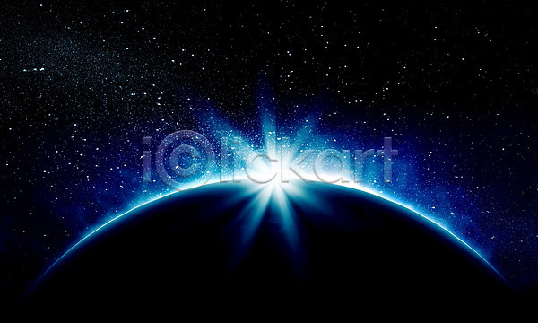 사람없음 JPG 포토 해외이미지 SF 검은색 공상 과학 궤도 빛 야간 우주 지구 하늘 해외202004 햇빛 행성