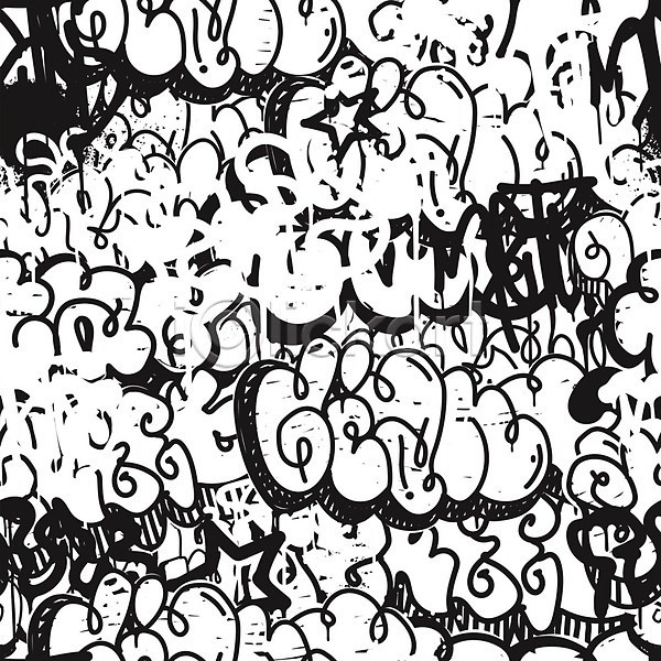 흐름 사람없음 EPS 일러스트 해외이미지 검은색 그래피티 미술 백그라운드 스케치 추상 캘리그라피 패턴 페인트 해외202004