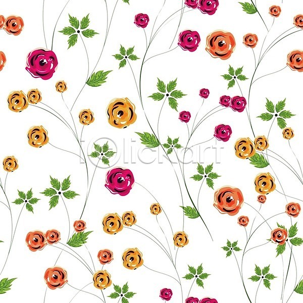 사람없음 EPS 일러스트 해외이미지 꽃 꽃무늬 무료이미지 백그라운드 잎 패턴 패턴백그라운드 해외202004