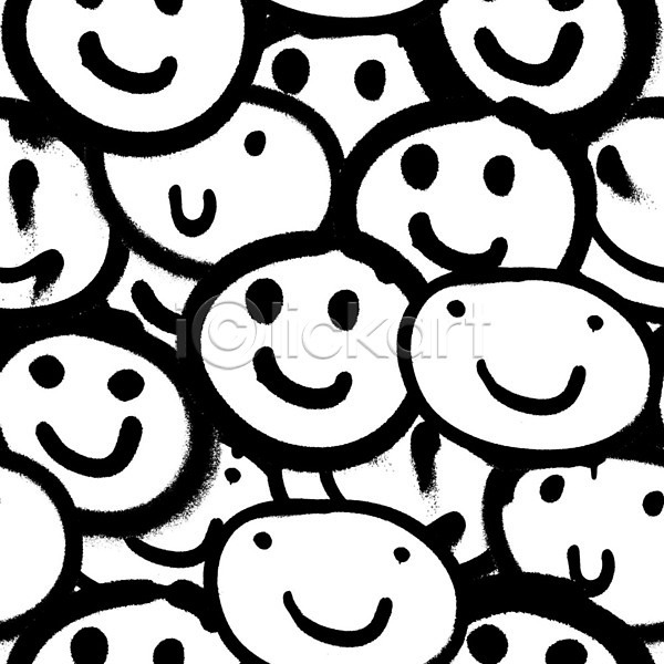 기쁨 행복 흐름 사람없음 EPS 일러스트 해외이미지 그래피티 낙서 미소(표정) 미술 백그라운드 웃음 이모티콘 패턴 페인트 표현 해외202004