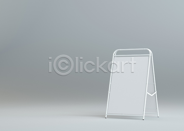 사람없음 3D JPG 포토 해외이미지 공백 광고판 목업 무료이미지 상점 식당 오브젝트 판넬 표지판 프레임 해외202004 해외포토 회색배경 흰색