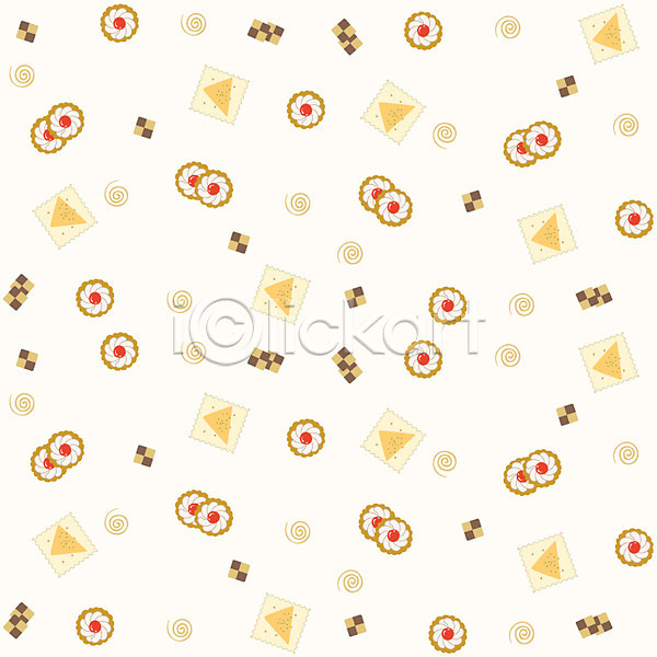 사람없음 EPS 일러스트 과자 디저트 무늬 문양 백그라운드 음식 제과 쿠키 패턴 팬시패턴