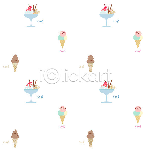 시원함 사람없음 EPS 일러스트 계절 디저트 무늬 문양 백그라운드 빙수 아이스크림 여름(계절) 여름음식 제철음식 팥빙수 패턴 팬시패턴