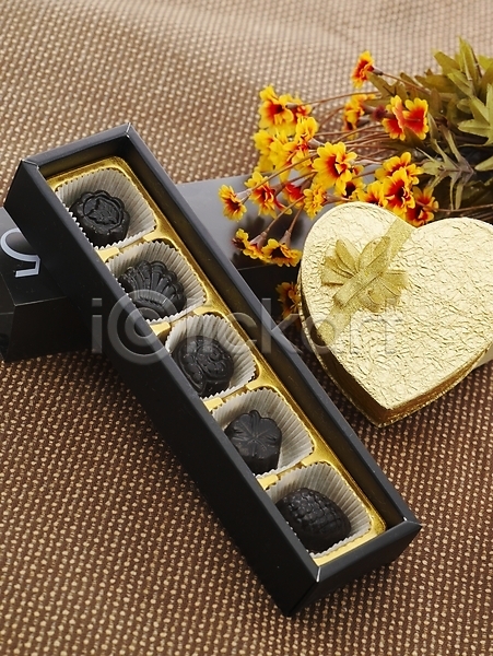 사람없음 JPG 포토 기념일 꽃 디저트 발렌타인데이 상자 선물 음식 초콜릿 포장
