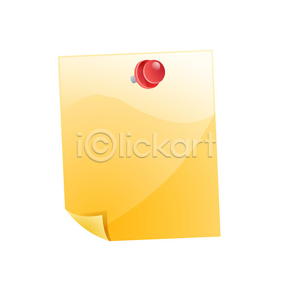 사람없음 EPS 아이콘 펄아이콘 메모지 문구용품 사무용품 압정 오브젝트 종이 포스트잇