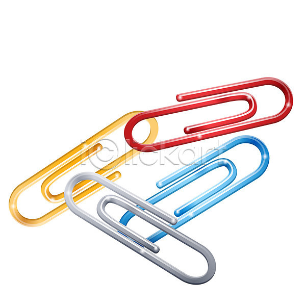 사람없음 EPS 아이콘 펄아이콘 노란색 빨간색 사무용품 오브젝트 컬러 클립 파란색 회색