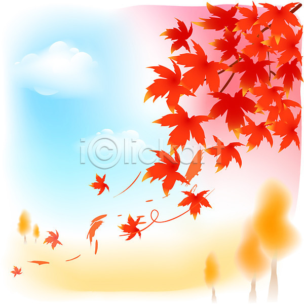 사람없음 EPS 일러스트 가을(계절) 가을배경 계절 구름(자연) 나무 낙엽 날리기 단풍 단풍나무 바람 백그라운드 사계절 식물 야외 자연 절기 주간 풍경(경치) 하늘 한로 흩날리기