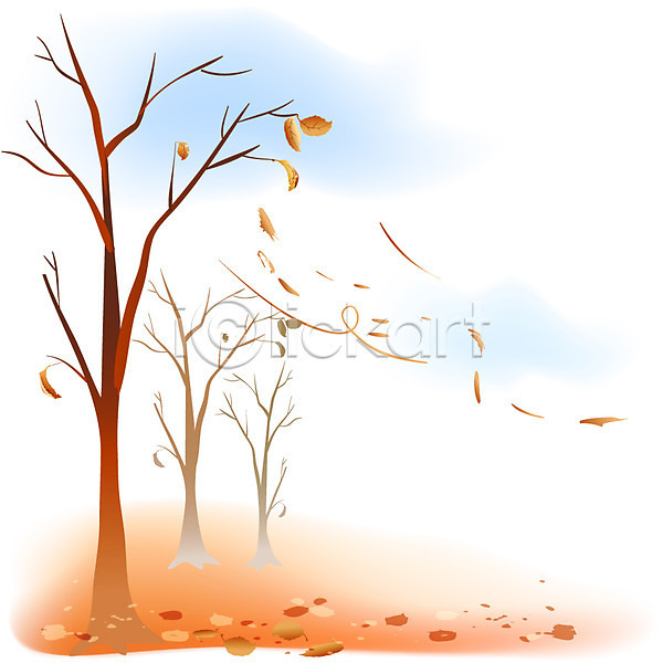 떨어짐 사람없음 EPS 일러스트 가을(계절) 가을배경 계절 구름(자연) 나무 나뭇가지 낙엽 바람 백그라운드 사계절 식물 앙상함 야외 여러그루 입동 자연 절기 주간 풍경(경치)