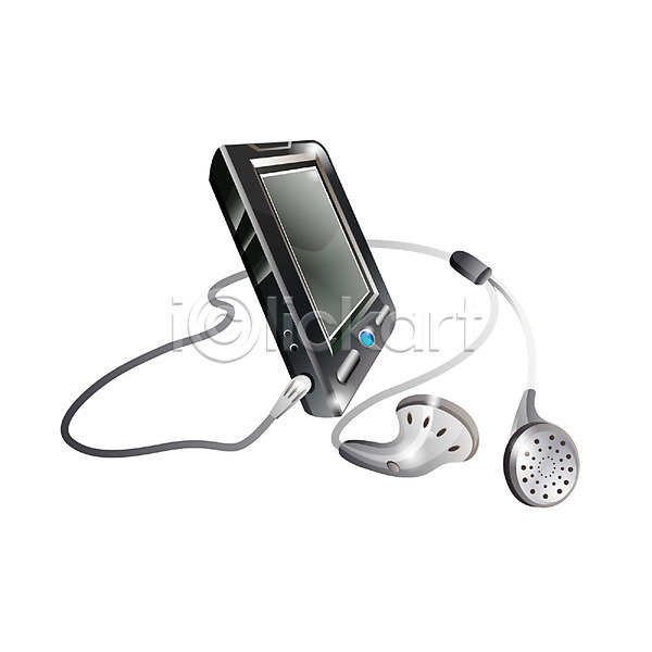 사람없음 EPS 아이콘 MP3 소형가전 음향기기 이어폰 전자제품