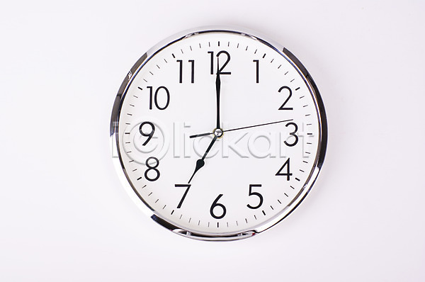 사람없음 JPG 포토 7시 누끼 벽시계 생활용품 시간 시계 오브젝트 인테리어
