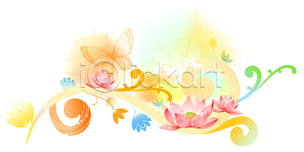 사람없음 EPS 일러스트 템플릿 곤충 꽃 꽃백그라운드 나비 무늬 문양 백그라운드 분홍색 식물 연꽃(꽃) 화사함