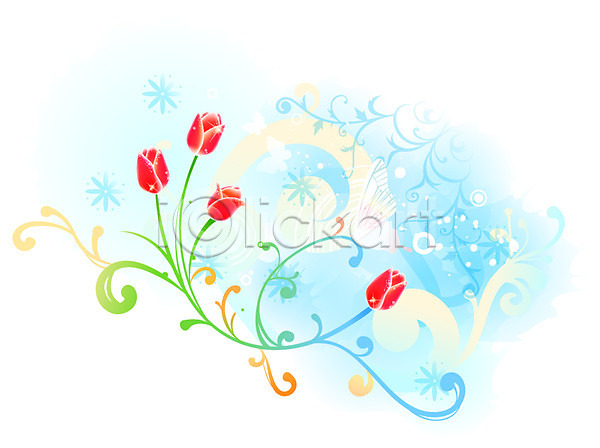 사람없음 EPS 일러스트 템플릿 꽃 꽃백그라운드 무늬 문양 백그라운드 빨간색 식물 컬러 튤립 화사함