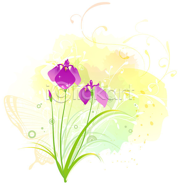 사람없음 EPS 일러스트 템플릿 꽃 꽃백그라운드 무늬 문양 백그라운드 보라색 붓꽃 식물 아이리스 컬러 화사함