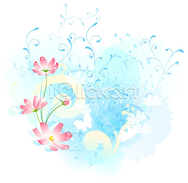 사람없음 EPS 일러스트 템플릿 가을(계절) 가을배경 계절 꽃 꽃백그라운드 무늬 문양 백그라운드 식물 코스모스(꽃) 화사함