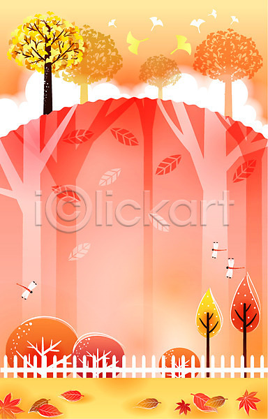사람없음 EPS 일러스트 가을(계절) 가을배경 계절 구름(자연) 나무 낙엽 단풍 백그라운드 사계절 식물 야외 언덕 울타리 은행나무 자연 잠자리 풍경(경치)