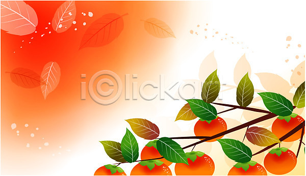 사람없음 EPS 일러스트 가을(계절) 가을배경 감 감나무 계절 나무 나뭇잎 낙엽 백그라운드 사계절 식물 자연 풍경(경치)