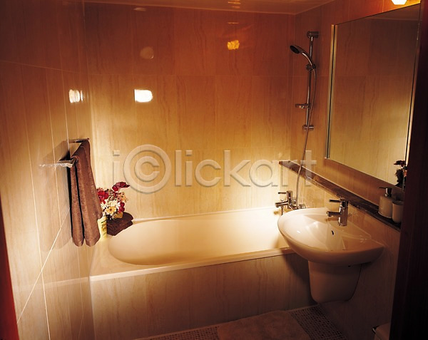 사람없음 JPG 포토 가로 건축 건축자재 벽거울 샤워기 세면대 시설물 실내 욕실 욕조 인테리어 조명 현대건축 화장실
