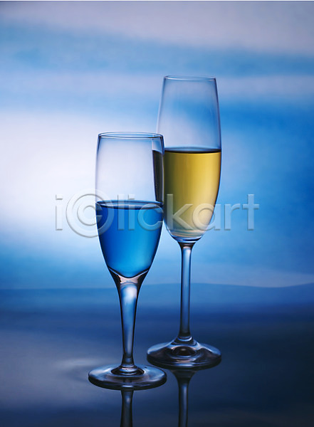 축하 사람없음 JPG 포토 기념 두잔 샴페인 샴페인잔 실내 알코올 잔 주류 컬러 파란색