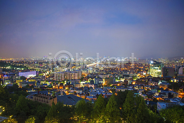 동양인 사람없음 JPG 포토 해외이미지 가로 건물 건축양식 고층빌딩 네온 도시 서울 아시아 야간 여행 전등 풍경(경치) 한국 해외202004