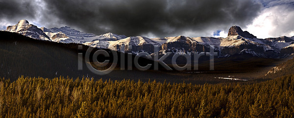 사람없음 JPG 포토 해외이미지 밴프 산 앨버타 야외 자연 캐나다 풍경 하늘 해외202004 해외포토