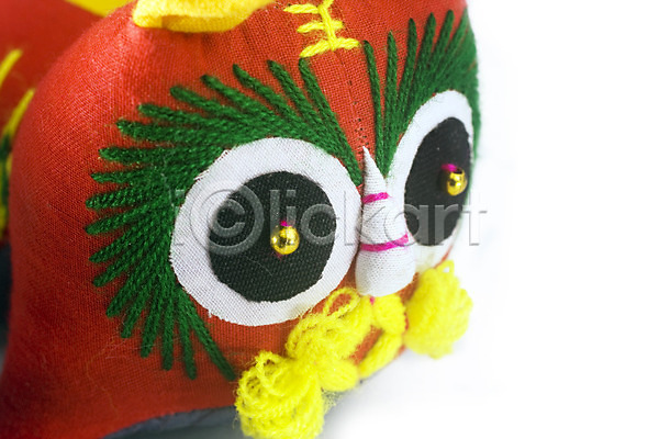 사람없음 JPG 포토 해외이미지 동물 빨간색 옛날 인형 장난감 중국 직물 해외202004 호랑이 흰색