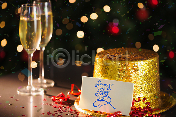 축하 사람없음 JPG 포토 해외이미지 꽃가루 디지털 불꽃(불) 새해 샴페인 컬러풀 컴퓨터그래픽 파티 해외202004 해피뉴이어