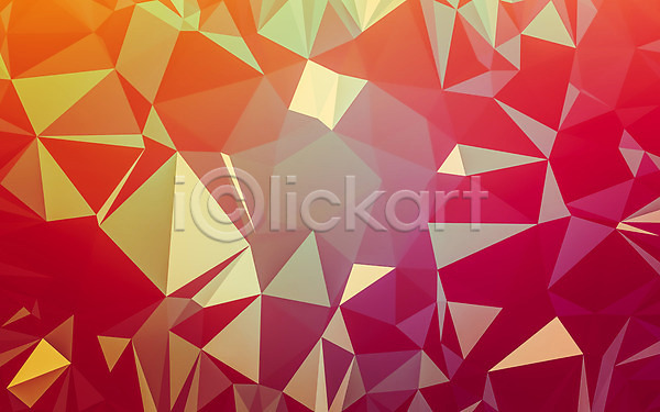 사람없음 JPG 일러스트 해외이미지 기하학 백그라운드 빨간색 삼각형 카피스페이스 패턴 해외202004