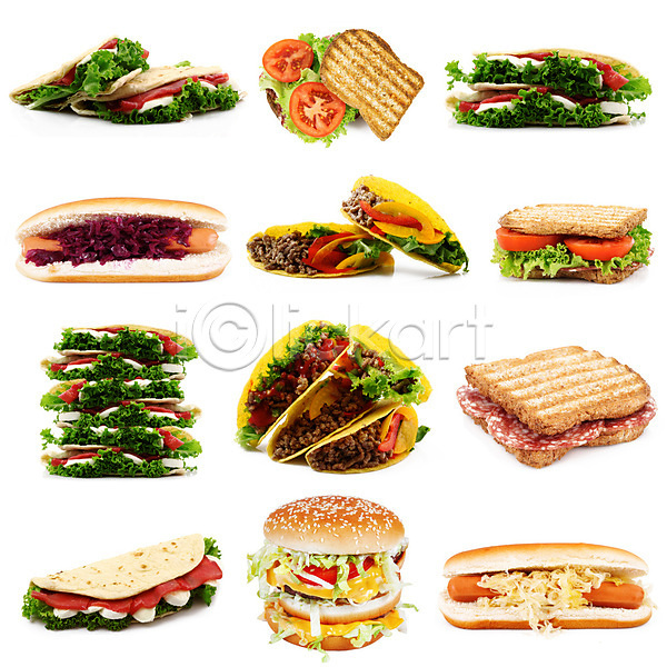 사람없음 JPG 포토 해외이미지 다양 무료이미지 샌드위치 종류 핫도그 해외202004 햄버거