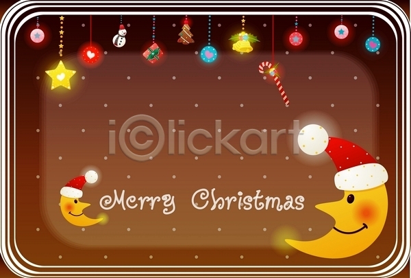 사람없음 EPS 카드템플릿 템플릿 겨울 계절 기념일 달 별 산타모자 자연요소 장식 초승달 카드(감사) 크리스마스 크리스마스카드 팬시