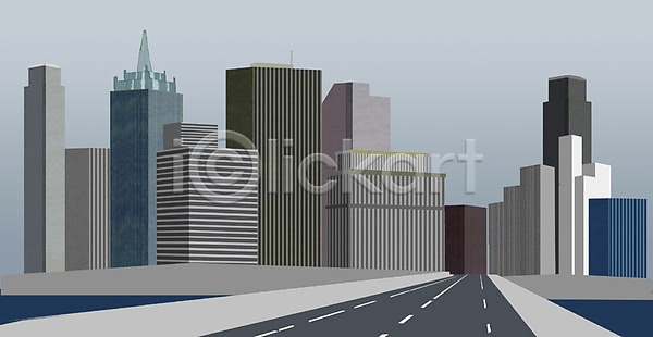 사람없음 PSD 일러스트 고속도로 고층빌딩 교통시설 길 도로 도시 백그라운드 빌딩 아스팔트(도로) 야외 원근감 차선(도로) 풍경(경치)