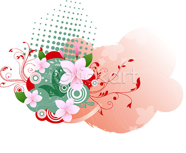 사람없음 EPS 실루엣 일러스트 템플릿 꽃 꽃백그라운드 무늬 문양 백그라운드 분홍색 식물 자연 줄기 팝아트 퓨전 플루메리아