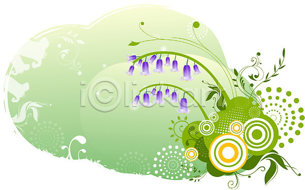 사람없음 EPS 실루엣 일러스트 템플릿 금강초롱 꽃 꽃백그라운드 무늬 문양 백그라운드 보라색 블루벨 식물 자연 줄기 팝아트 퓨전