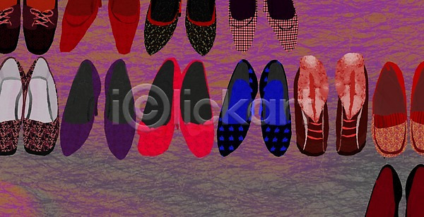 사람없음 PSD 일러스트 구두 라이프 라이프스타일 무늬 백그라운드 신발 여러켤레 오브젝트 잡화 전시 정리