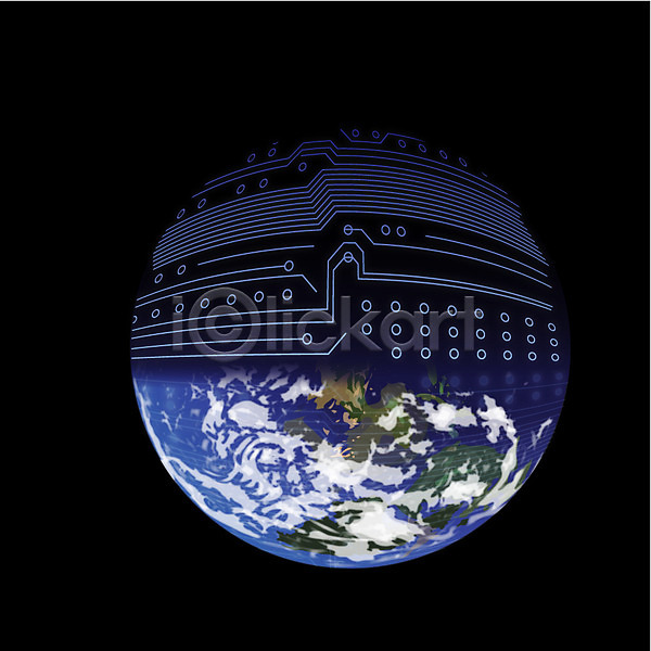 사람없음 EPS 일러스트 그래픽 디지털 디지털백그라운드 백그라운드 비즈니스 어둠 우주 지구 행성 회로판