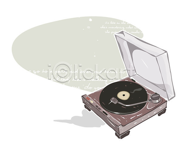 사람없음 EPS 아이콘 엔틱아이콘 레코드 레코드판 음악 음향기기 턴테이블