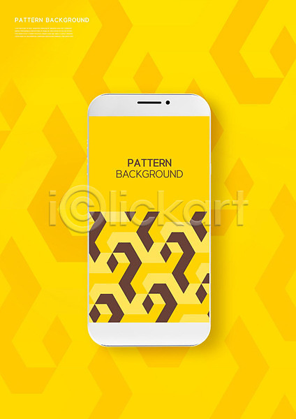 사람없음 PSD 편집이미지 노란색 디자인 무늬 백그라운드 스마트폰 패턴 패턴백그라운드