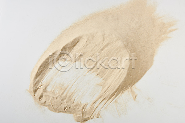 사람없음 JPG 포토 하이앵글 갈색 모래 백그라운드 스튜디오촬영 실내 재질 질감 플랫레이 흙 흰배경 흰색