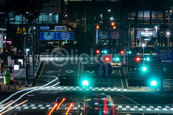 사람없음 JPG 장노출 건물 궤적 도로 도시 도시풍경 빛 야간 야경 야외 풍경(경치) 횡단보도