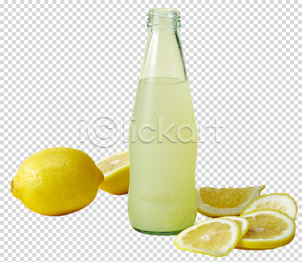 사람없음 PNG 편집이미지 과일 과일주스 누끼 레모네이드 레몬 병(담는) 생과일 유리병 음료 주스 편집 편집소스
