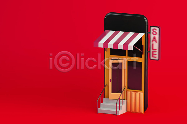 사람없음 3D PSD 디지털합성 편집이미지 3D소스 모바일 모바일쇼핑 문 비대면서비스 빨간색 상점 세일 쇼핑 스마트기기 스마트폰 스토어 오브젝트 온라인 온라인쇼핑 온택트 편집 편집소스