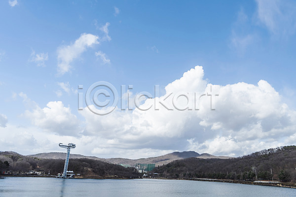 사람없음 JPG 포토 구름(자연) 날씨 맑음 물 봄 야외 주간 파란색 풍경(경치) 하늘 호수
