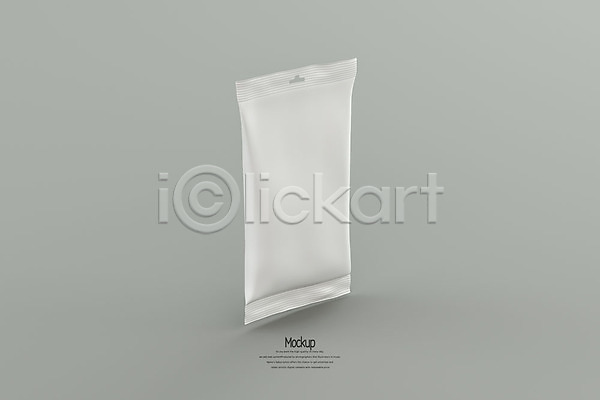 사람없음 3D PSD 디지털합성 편집이미지 3D소스 과자 목업 봉투 애견간식 애완용품 젤리 패키지 편집 편집소스 한개 회색배경