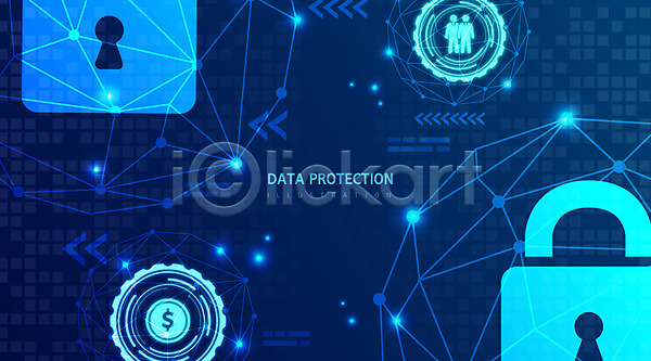 보호 사람없음 AI(파일형식) 일러스트 디지털 백그라운드 보안 자물쇠 정보 정보보호 정보보호의날 파란색 화살표